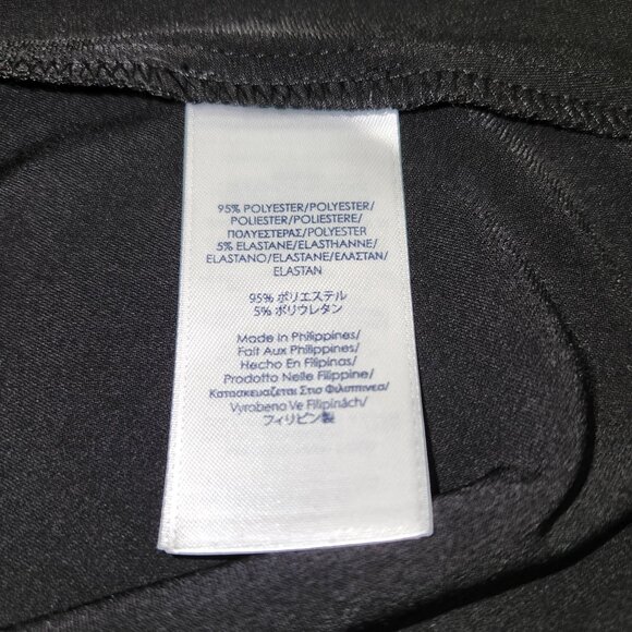 Chaps Black Twist Front Dress S/P Short Sleeve Pullover 3489 - Picture 5 of 9